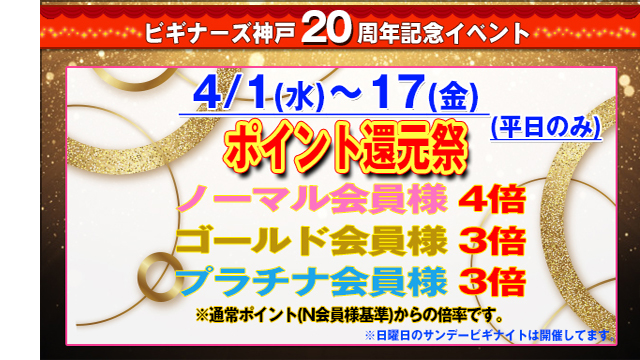 ビギナーズのイベント